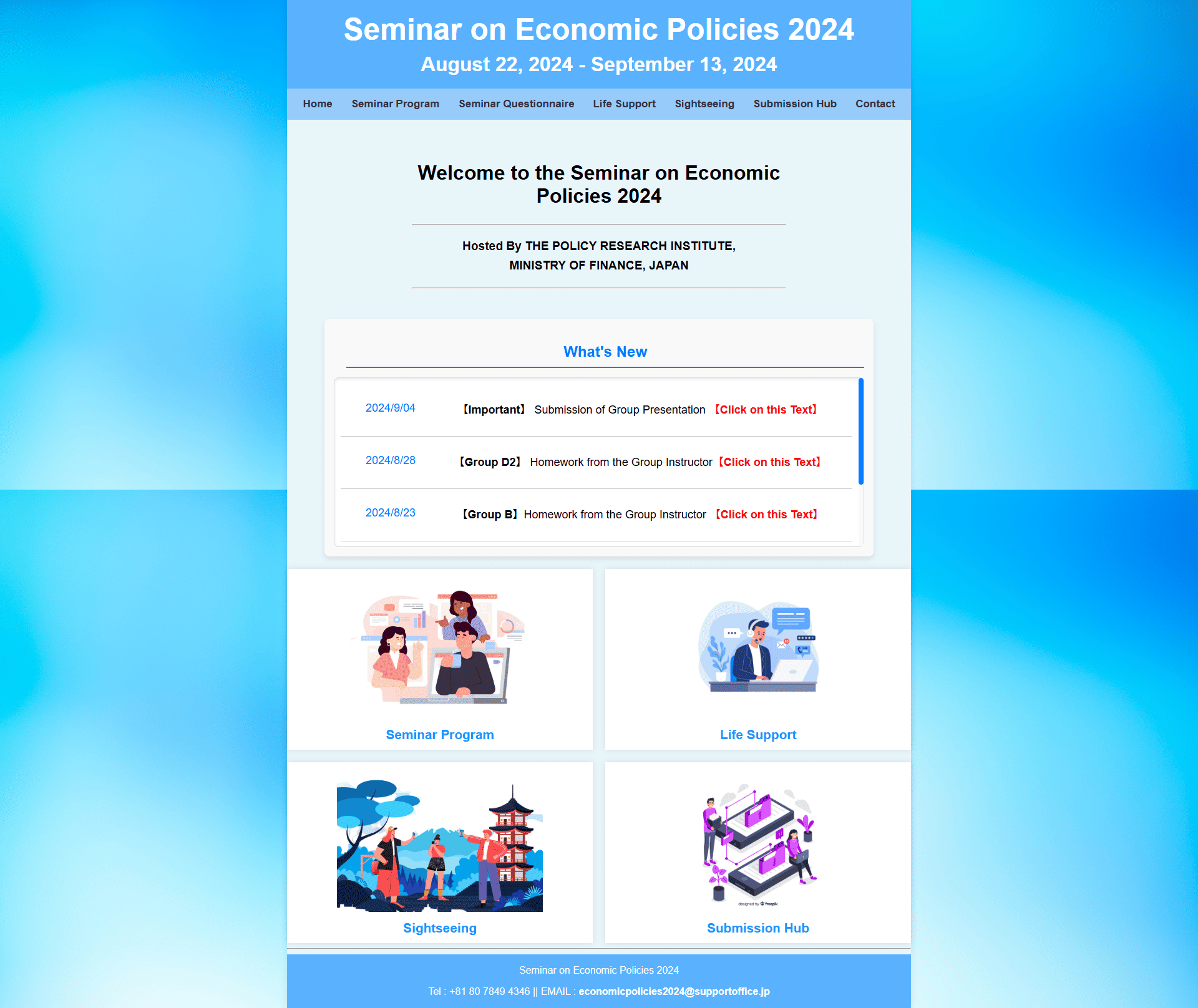 Seminar on Economic Policies preview