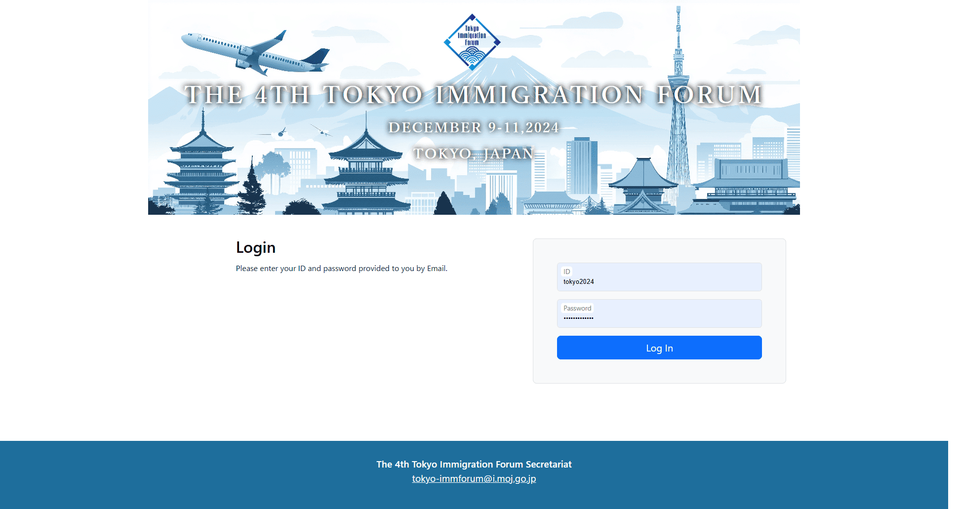 Tokyo Immigration Forum website preview