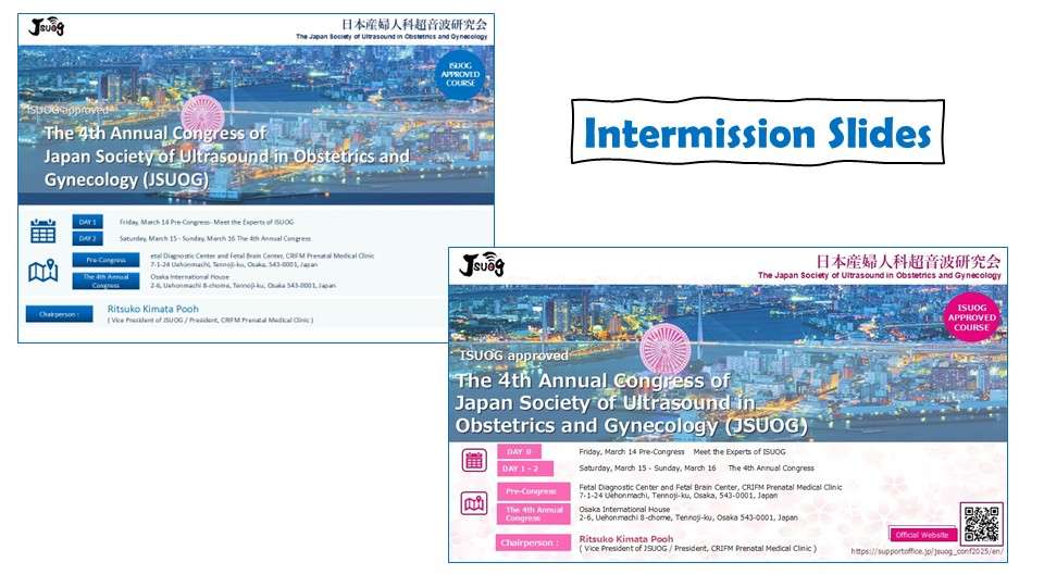 Intermission slide sample